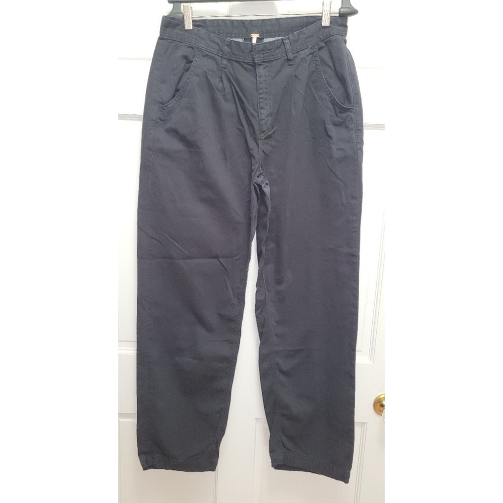 Free People Women's Pleated Cya Later Skate Trouser Jeans - Black - Sz 6 - READ